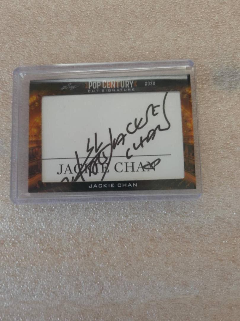 マ*ロ様 ジャッキーチェン サインカード 2020 Leaf 直筆